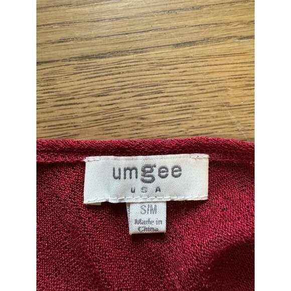 Umgee Leopard Kimono Duster Ruffle Sleeve Open Front Cardigan Size S/M Bohemian - Picture 3 of 8